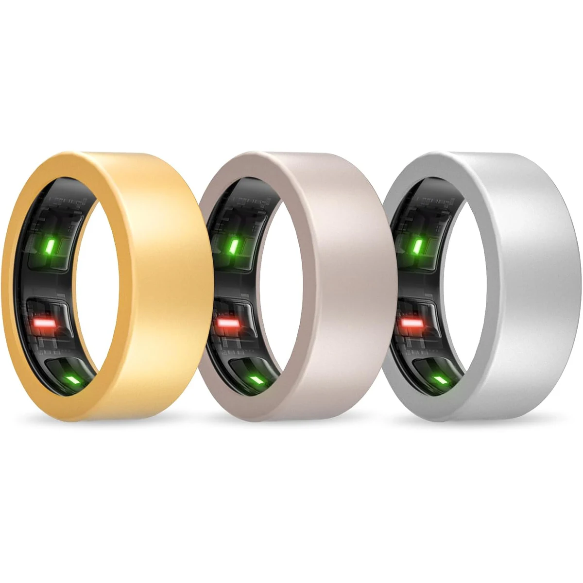 Gold, rose-gold, and silver-color Sylacor silicone covers